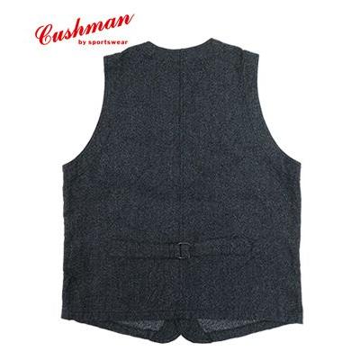 CUSHMAN（クッシュマン） ブラックシャンブレー ワークベスト CUSHMAN