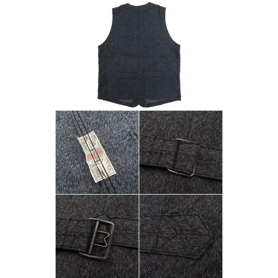 CUSHMAN（クッシュマン） ブラックシャンブレー ワークベスト CUSHMAN