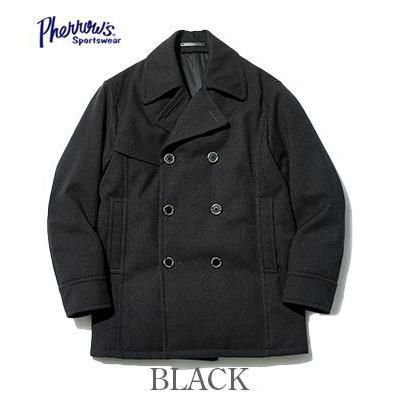 Pherrow's フェローズ ダウン PUボンディング ヘリンボーン Pコート