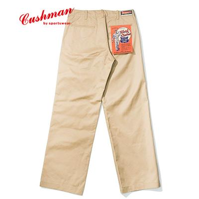 クッシュマン 1941Model チノ ミリタリートラウザース CUSHMAN  CHINO TROUSERS WIDE FIT 22011 | CUSHMAN | 01
