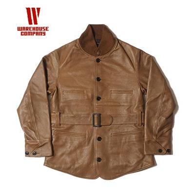 ウエアハウス ラムレザー ミドル丈 ベストレザーコート WAREHOUSE ONE OF THE BEST LEATHER COAT 2204の画像