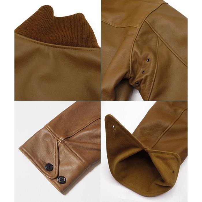 ウエアハウス ラムレザー ミドル丈 ベストレザーコート WAREHOUSE ONE OF THE BEST LEATHER COAT 2204の画像