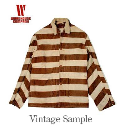 WAREHOUSE ウエアハウス　プリズナージャケット　新品　42 WAREHOUSE ウエアハウス 硫化先染セルヴィッチダックストライプ