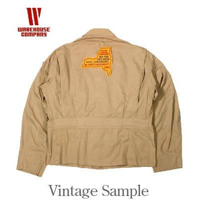 ウエアハウス 超高密度ギャバジン硫化染 サマーフライトジャケット WAREHOUSE USMCR M-421A VMF322 FIGHTING COCKS 2219の画像