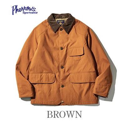 Pherrow's フェローズ ダック 吸水速乾 中綿 ハンティングジャケット