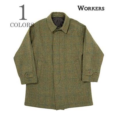 WORKERS ワーカーズ ハリスツイード ステンカラー バルカラーコート A