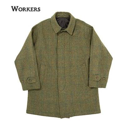 WORKERS ワーカーズ ハリスツイード ステンカラー バルカラー