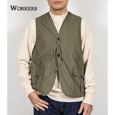 ワーカーズ Reversed Sateen, OD クルーザーベスト WORKERS Cruiser 