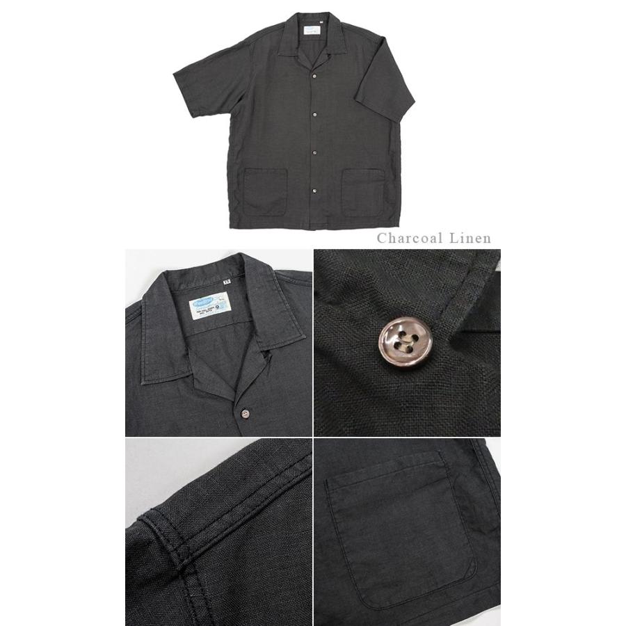 ワーカーズ 半袖 リネン オープンカラーシャツ WORKERS Open Collar 