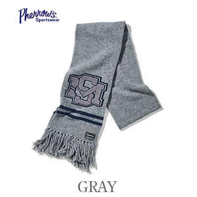 Pherrow's（フェローズ） サガラ刺繍 レタード マフラー PHERROW'S