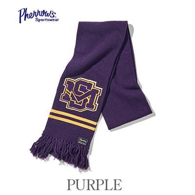 PHERROWS フェローズ サガラ刺繍|レタード|マフラー『LETTERED MUFFLER』【マフラー・ストール】23W-PLM1 Pherrow's（フェローズ） サガラ刺繍 レタード マフラー PHERROW'S