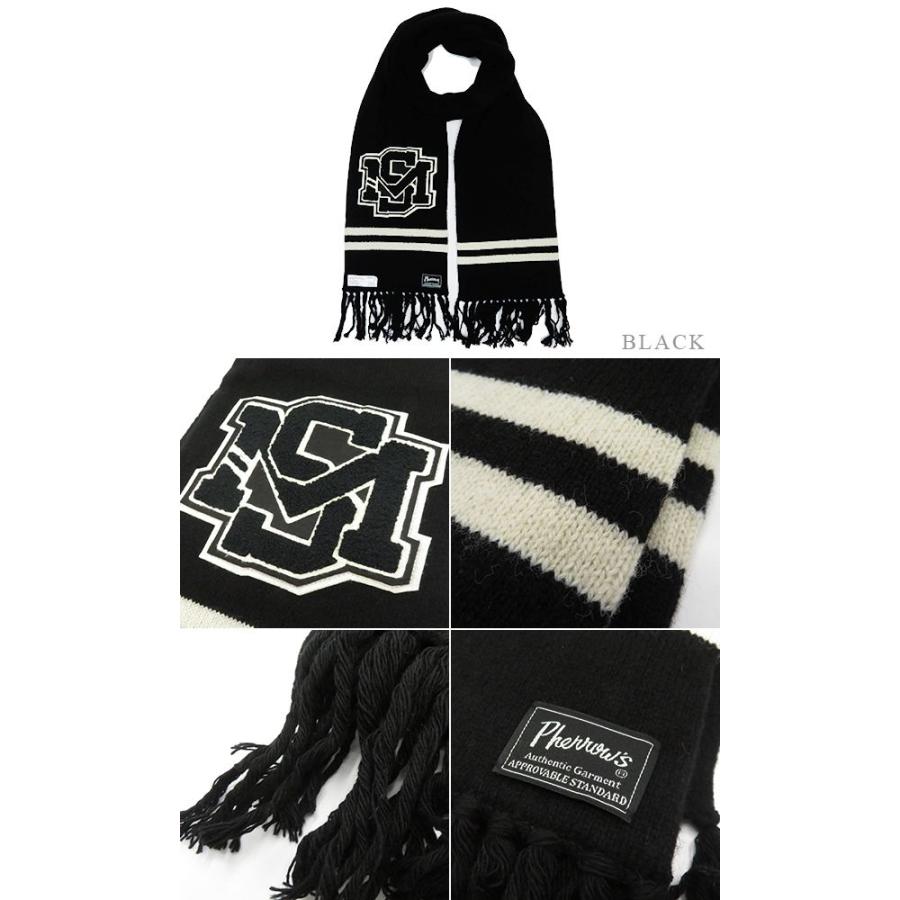 Pherrow's（フェローズ） サガラ刺繍 レタード マフラー PHERROW'S