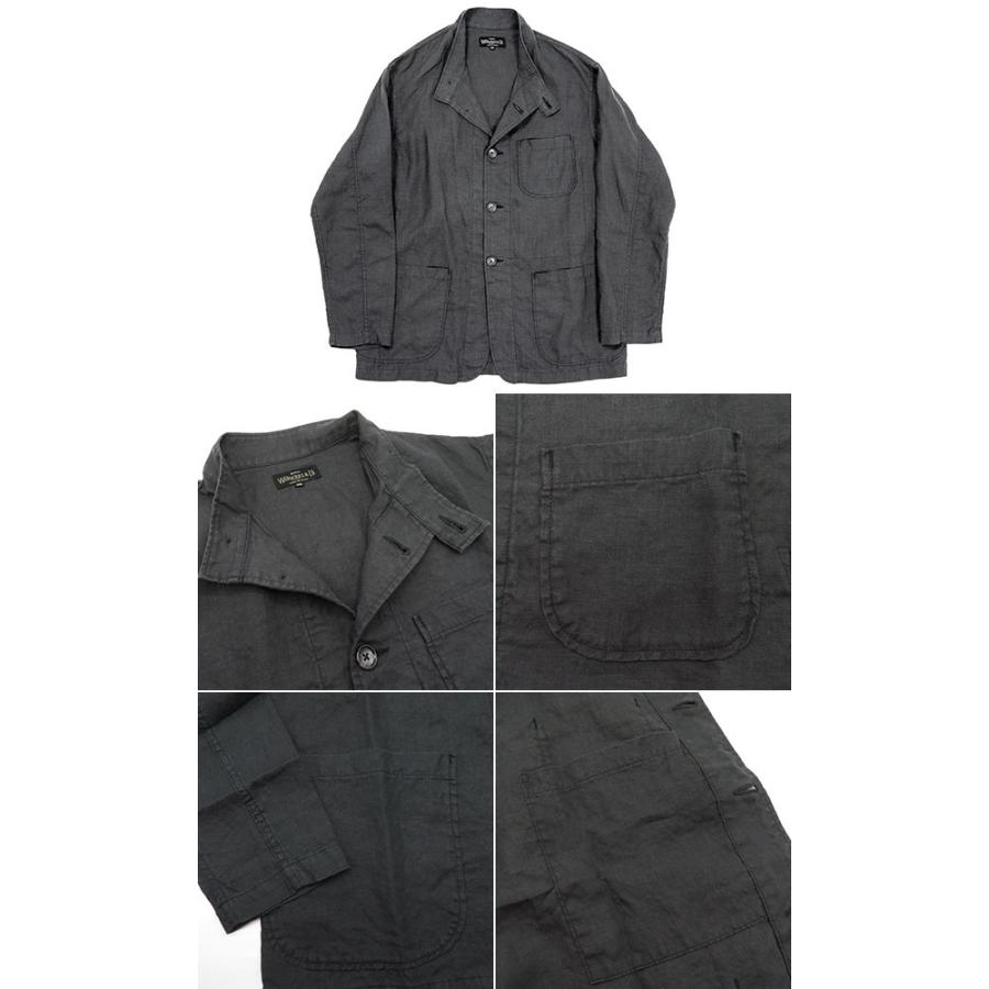 ワーカーズ リネン フォレスティエール ジャケット WORKERS Forestier, Linen 24s-1-for-li｜organweb｜06