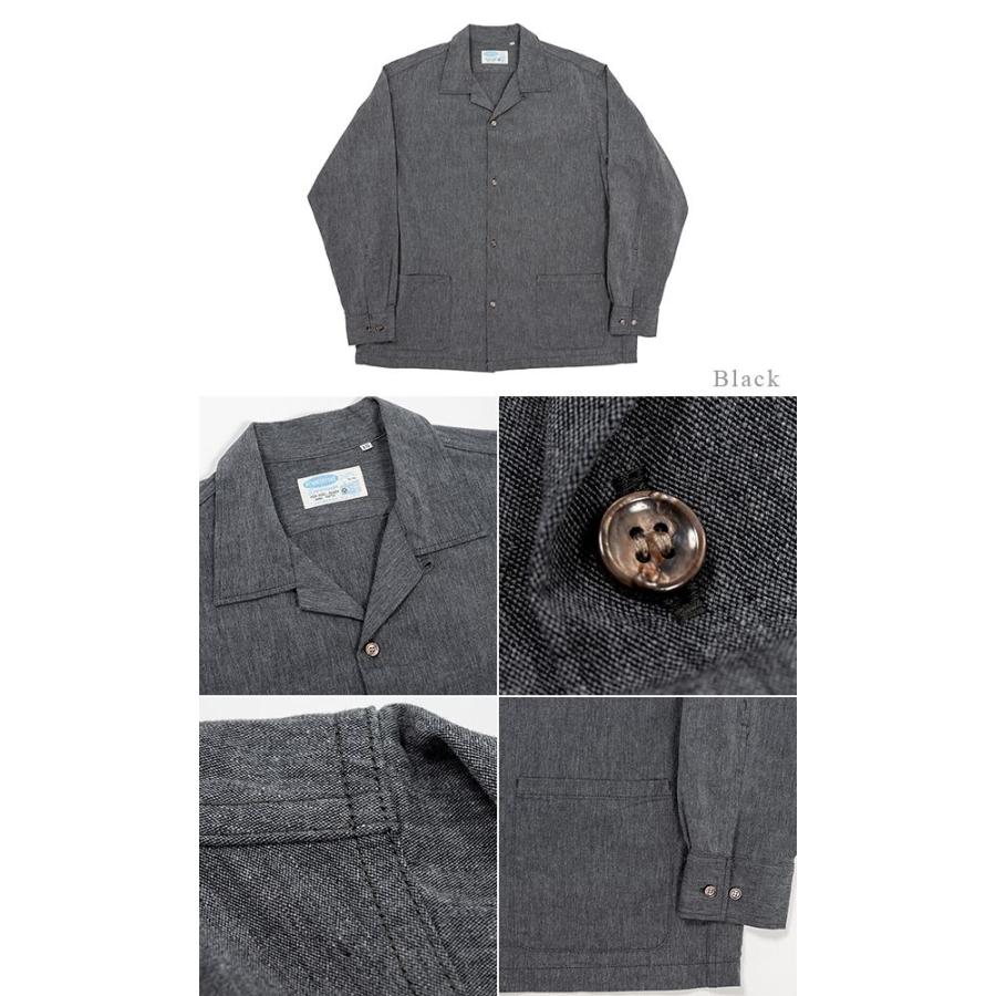 WORKERS ワーカーズ 長袖 5oz.シャンブレー オープンカラーシャツ
