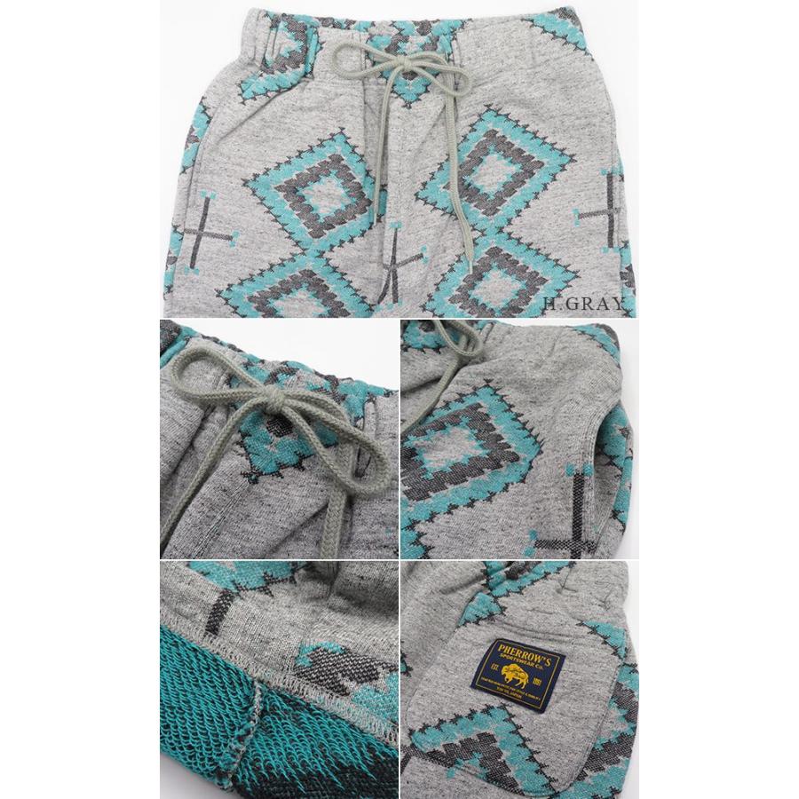 Pherrow's（フェローズ） ジャガードパイル ラグ柄 イージー ショート