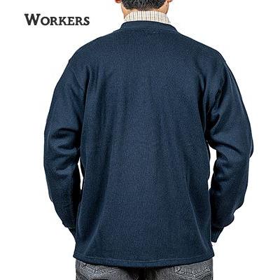 WORKERS ワーカーズ 長袖 14オンス天竺 コットン カーディガン Cotton