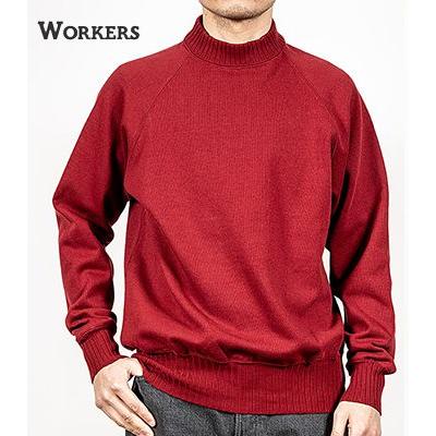 WORKERS ワーカーズ 長袖 ラグラン クルーネック コットンセーター