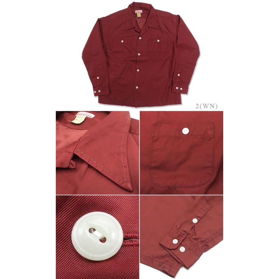 CUSHMAN（クッシュマン） 長袖 レーヨンコットン オープンカラーシャツ