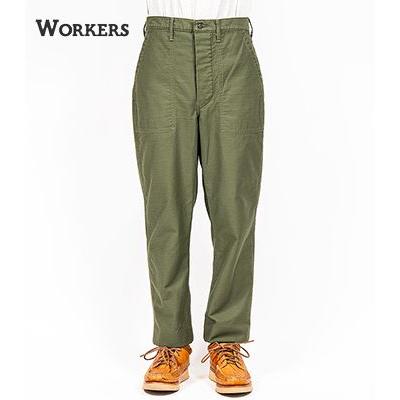 WORKERS ワーカーズ Reversed Sateen ベーカーパンツ スリムフィット