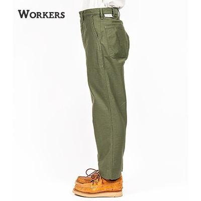WORKERS ワーカーズ Reversed Sateen ベーカーパンツ スリムフィット