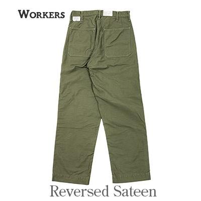 WORKERS ワーカーズ Brown Back Denim Reversed Sateen ベーカーパンツ