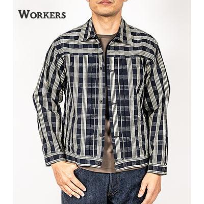 WORKERS ワーカーズ 7.5oz.インディゴチェック パラカ ワーク 
