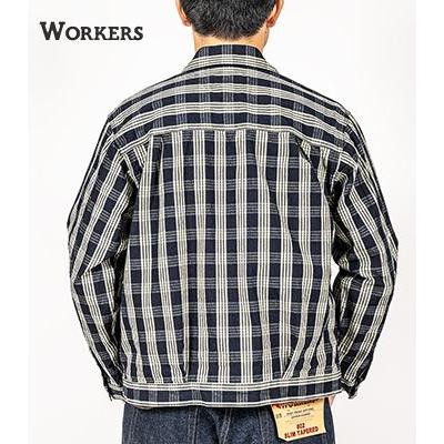 WORKERS ワーカーズ 7.5oz.インディゴチェック パラカ ワーク