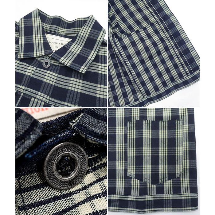 WORKERS ワーカーズ 7.5oz.インディゴチェック パラカ ワーク