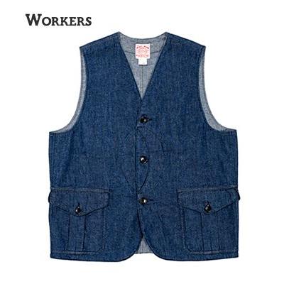 WORKERS ワーカーズインディゴデニム クルーザーベスト WORKERS