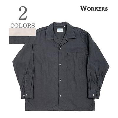 WORKERS ワーカーズ 長袖 6oz.リネンコットン オープンカラーシャツ
