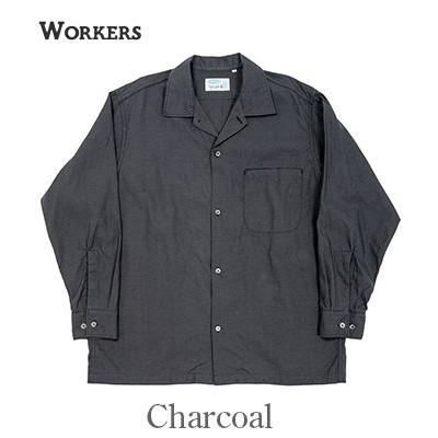 WORKERS ワーカーズ 長袖 6oz.リネンコットン オープンカラーシャツ