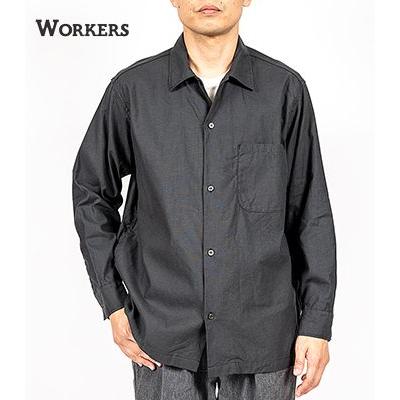 WORKERS ワーカーズ 長袖 6oz.リネンコットン オープンカラーシャツ