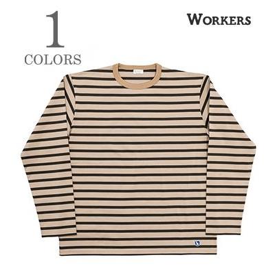 WORKERS ワーカーズ 長袖 クルーネック ボーダーTEE WORKERS Border T