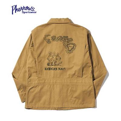 フェローズ M-421a サマーフライトジャケット PHERROW'S US.NAVY SUMMER FLIGHT JACKET HAWAIIAN WARRIORS 25S-M-421a-DECOの画像