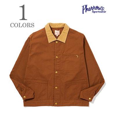 【美品】PHERROW'S　コットンダックワークジャケットM Pherrow's（フェローズ） ブラウンダック ワークジャケット PHERROW'S