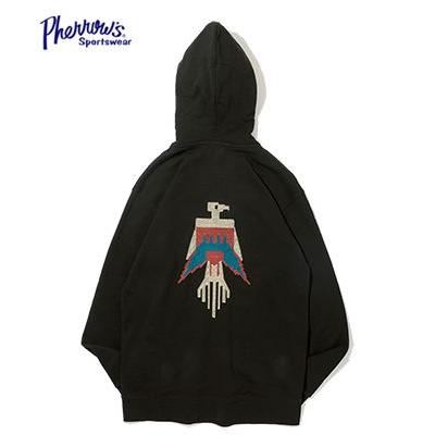 Pherrow's（フェローズ） 裏毛 ブランケットステッチ フルジップ