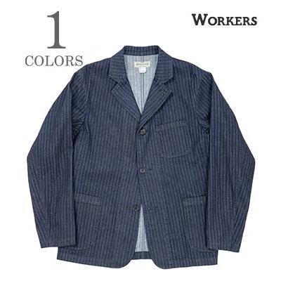 WORKERS ワーカーズ インディゴヘリンボン ラウンジジャケット WORKERS