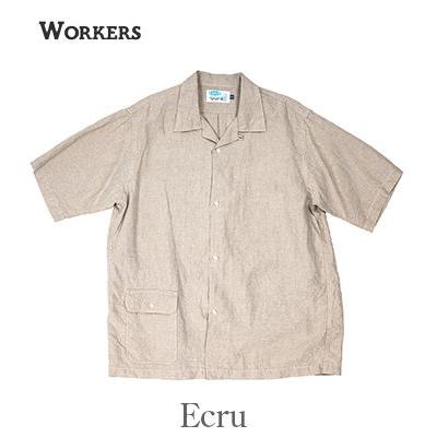 WORKERS ワーカーズ 半袖||リネンオープンカラーシャツ WORKERSOpen