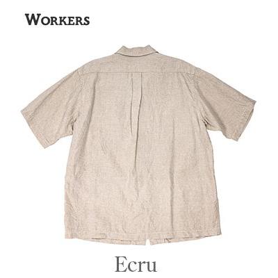 WORKERS ワーカーズ 半袖||リネンオープンカラーシャツ WORKERSOpen