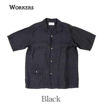 WORKERS ワーカーズ 半袖||リネンオープンカラーシャツ WORKERSOpen