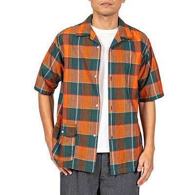 m*i様 WORKERS ワーカーズ 半袖 オープンカラー リネン シャツ 15 WORKERS ワーカーズ 半袖||リネンオープンカラーシャツ Open Collar