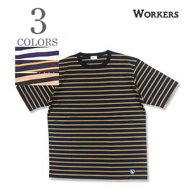 WORKERS ワーカーズ 長袖 クルーネック ボーダーTEE WORKERS Border T