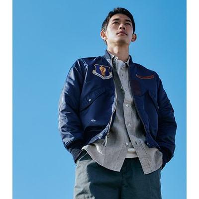 ち*ょ様 【雰囲気抜群】PHERROWS フライトジャケット L-2A ネイビー Pherrow's（フェローズ） L-2A テストサンプル フライトジャケット