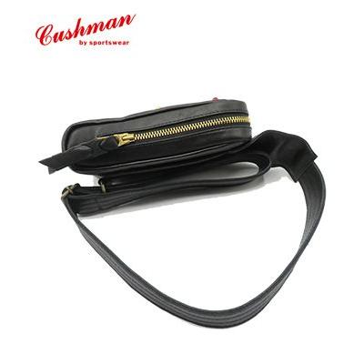 クッシュマン 真鍮スタッズ ラインストーン カウハイド シュリンクレザー ショルダーバッグ CUSHMAN LEATHER SHOULDER BAG SMALL STUDS 29116の画像