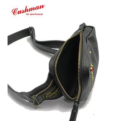 CUSHMAN クッシュマン 真鍮スタッズ|ラインストーン|カウハイド|シュリンクレザー『LEATHER SHOULDER BAG SMALL STUDS』【アメカジ・バック】29116 CUSHMAN（クッシュマン） 真鍮スタッズ ラインストーン カウハイド