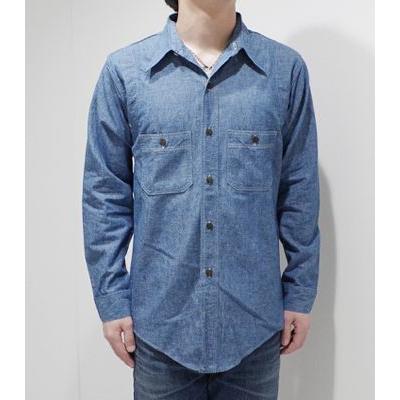 WAREHOUSE（ウエアハウス） 長袖 シャンブレーワークシャツ WAREHOUSE