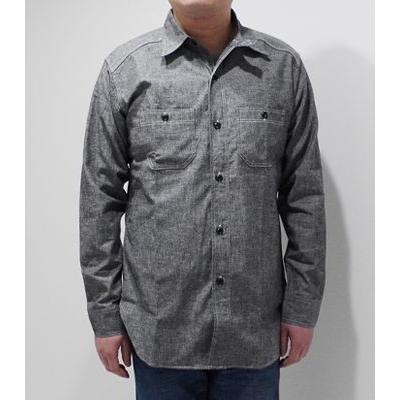 WAREHOUSE（ウエアハウス） 長袖 シャンブレーワークシャツ WAREHOUSE