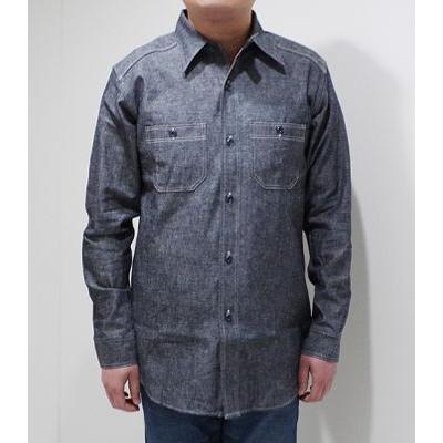 WAREHOUSE ウエアハウス シャンブレーシャツ インディゴ ワークシャツ WAREHOUSE（ウエアハウス） 長袖 シャンブレーワークシャツ WAREHOUSE