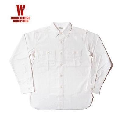 WAREHOUSE（ウエアハウス） 長袖 NON WASH シャンブレーワークシャツ