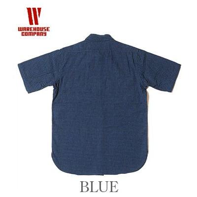 WAREHOUSE ウエアハウス 半袖 コットンリネン ギンガムチェック ワーク